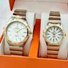 Мужские часы Бренд Люкс Водонепроницаемые Парные часы Золотые Классические Стальные Женские Модные Кварцевые Наручные часы Подарок