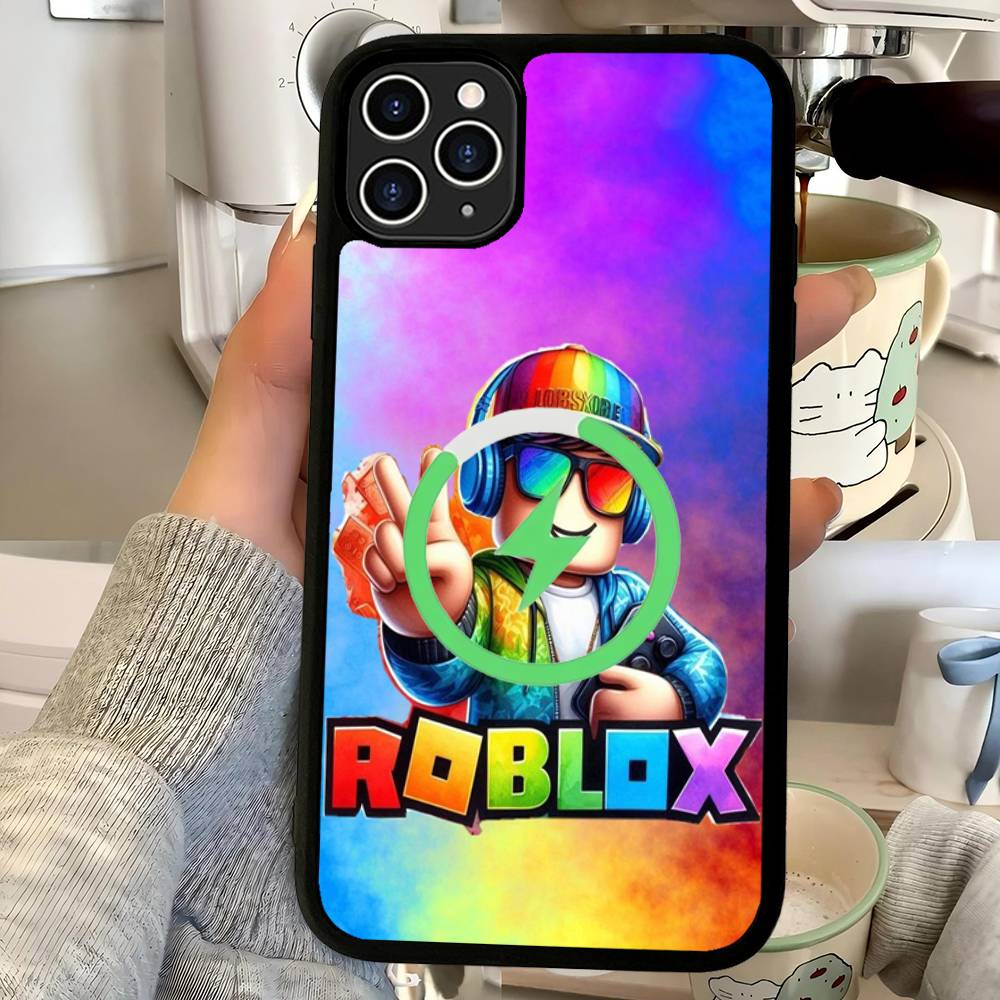 Игра R-Roblox-ES Магнитный Для Чехла Телефона Для IPhone 17 Air 16 Pro Max 15 14 13 12 11 Защитная Крышка