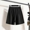 Dimanaf 2025 Plus Size Shorts Summer Women Solid Loose High Waist Casual Short Pants Basic New