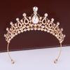 Retro Bridal Crown Tiara Princess Prom Party Queen Hair Crown Alloy Rhinestone Crown