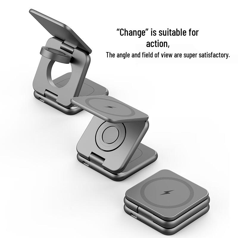 Складное беспроводное зарядное устройство 3-в-1 MagSafe для устройств Apple