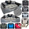 Dog bed KINGDOG 145x115 cm personalized waterproof dark gray