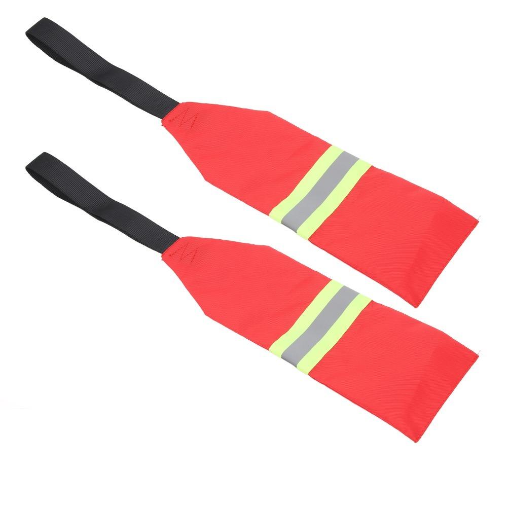 2PCS High Visibility Kayak Safety Flag Oxford Fabric Kayak Travel Flag for Kayaking