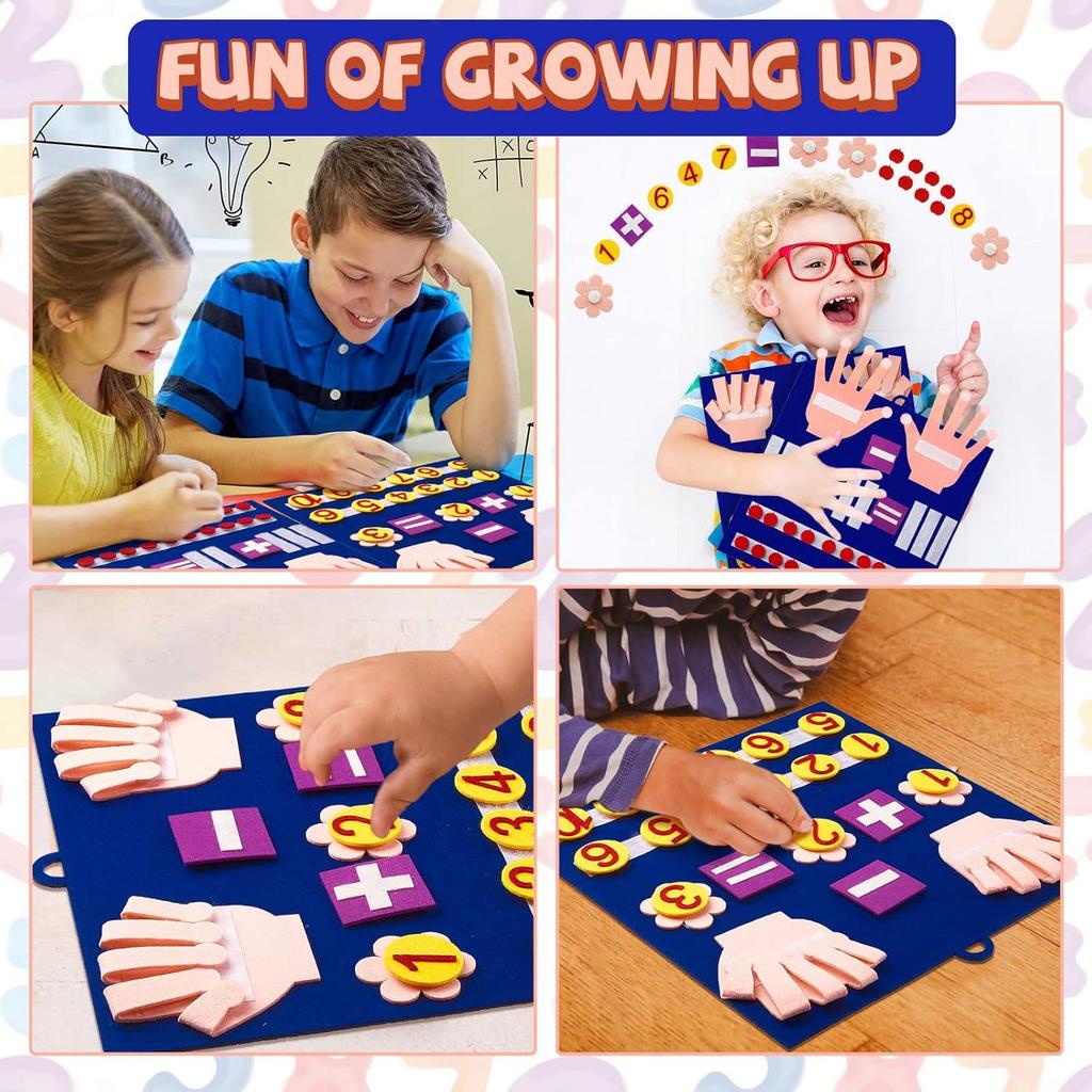 DIY Felt Finger Learning Board: Early Education Puzzle with Facial Features & Expressions for Kids