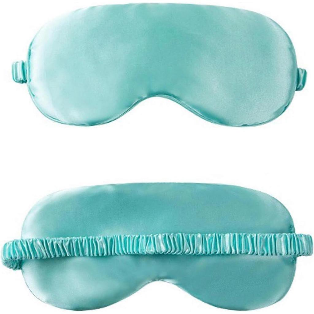 Sleep Masks Soft Silky Eye Mask Cover for Sleeping for Women and Men Light Green