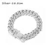 Women Men Fashion Bracelet Luxury Shiny Inlaid Rhinestone Bracelet Link Chain Hip Hop