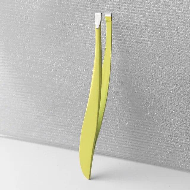 1 шт., красочное Новое поступление, профессиональный пинцет из нержавеющей стали, зажим для бровей, лица, носа, инструмент для удаления волос, зажим-банан