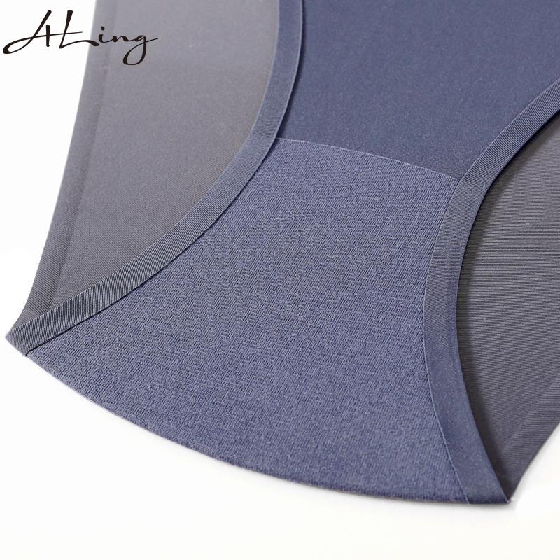 Women Panties Underwear Fitness Sports Seamless Female Lingerie Sexy T-back G-string Thong Ice Silk Underpants Solid Briefs