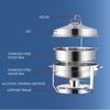 9L Large Capacity Stainless Steel Bell Dome Chafing Dish Restaurant Buffet Serving Dishes Hanging Dome Food Pan