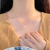 Ожерелье Ping An Clover White Chopstick для женщин, новый легкий роскошный нишевый дизайн, кулон, тренд