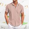 Men's Casual Short-sleeved Shirt Slim Fit Stylish Men's Hawaiian Print