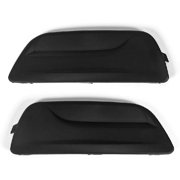 PIT66 Fog Lights Frame Trim Assembly Compatible with Chevy Malibu Eco 2013-2014/ Malibu 2013-2015/ Malibu Limited 2016, Left & Right Side Black 1