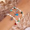 Beach Ocean Shell Jewelry Fashionable and Versatile Summer Conch Beaded Pendant Bracelet