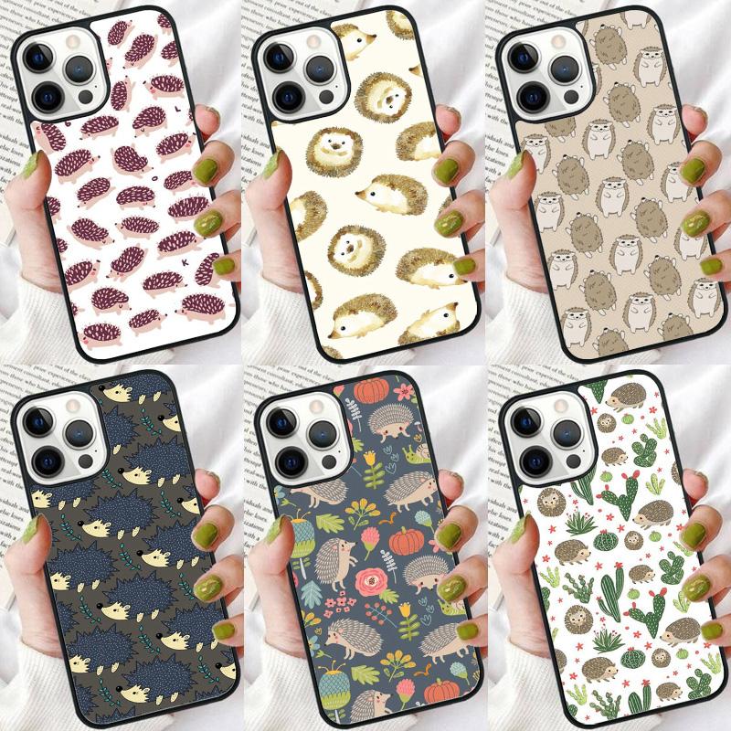 Prickly Hedgehog Cute Cartoon Phone Case For iPhone 17 Air 16 pro max 15 14 plus 12 13 Bumper Shell Cover coque