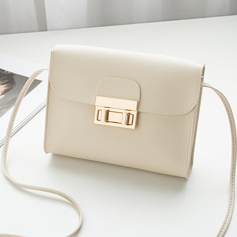 Повседневная простая маленькая квадратная сумка 2025 модная универсальная сумка на плечо с замком кроссбоди женская сумка сумка для мобильного телефона