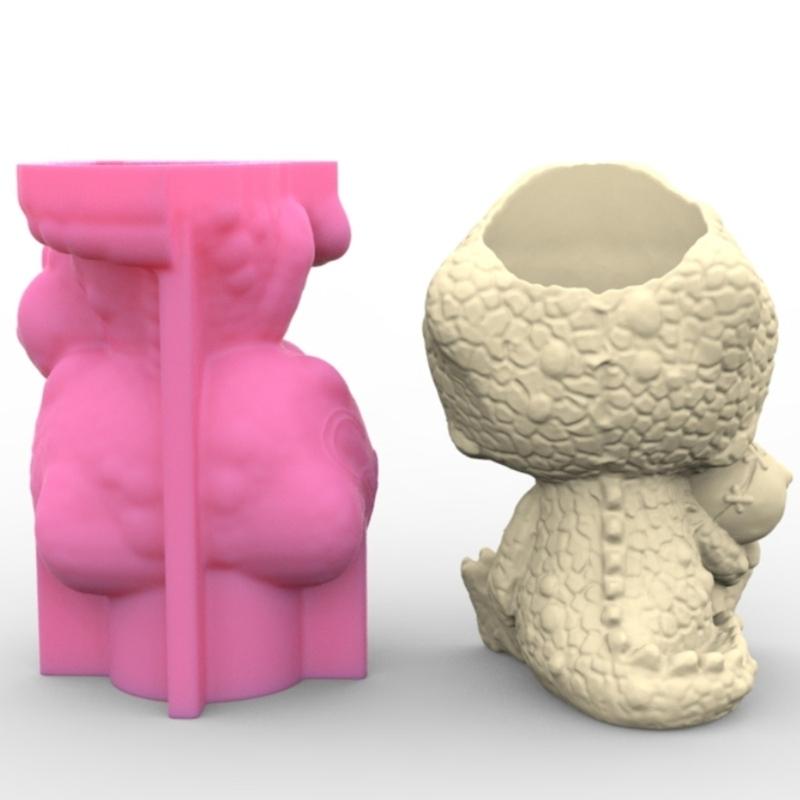 Хэллоуин череп человек силиконовая форма сочный цветочный горшок глина цементная штукатурка формы домашний сад цветок s плесень