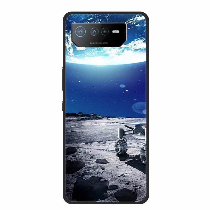 Чехол для телефона Asus ROG Phone 6D Ultimate Задняя крышка Черный ТПУ Силикон Мягкий Чехол Для Asus ROG Phone 6 Pro Чехол Phone6 Pro