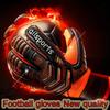 Professional Goalkeeper Gloves Big Strong Finger Protection Soccer Thick Latex Slip Goal Keeper Gloves 4 Colors Number 5-11