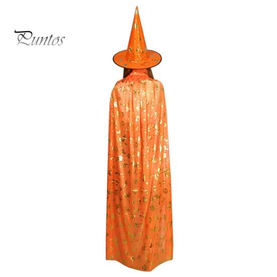 Накидка на Хэллоуин, костюм для косплея, платье со звездным узором, шляпа для рождественских вечеринок на Хэллоуин