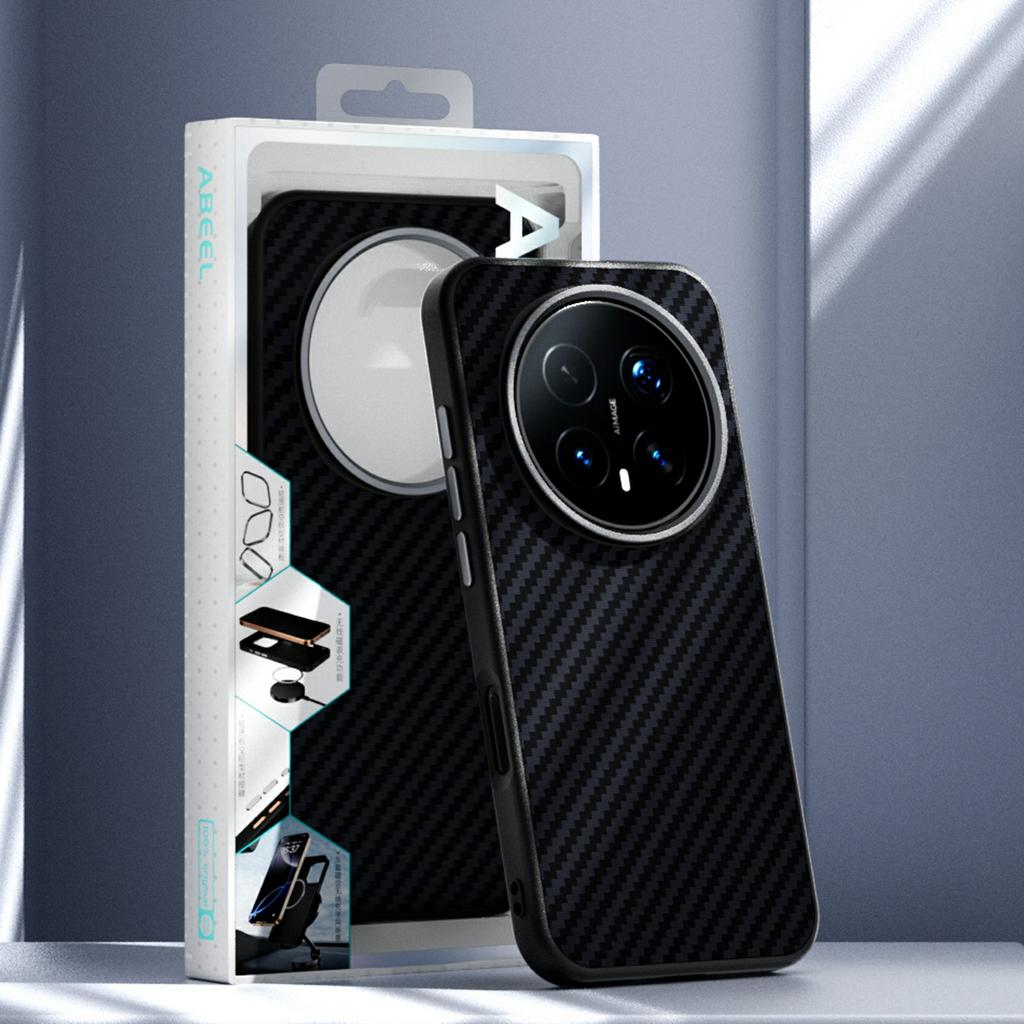 ABEEL Магнитный чехол с текстурой углеродного волокна для Honor Magic8 Pro 5G, задняя крышка телефона