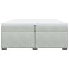 Maison Exclusive - Sommier à lattes de lit et matelas Gris clair 200x200cm Velours