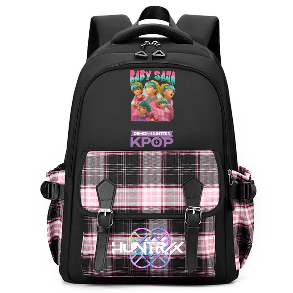 Anime Cute Cartoon K-Pop Printed Large Capacity Backpack for Teenger Student Girl Boy Schoolbag Bookbag Women Waterproof Travel Bag Mochila Kid Gift