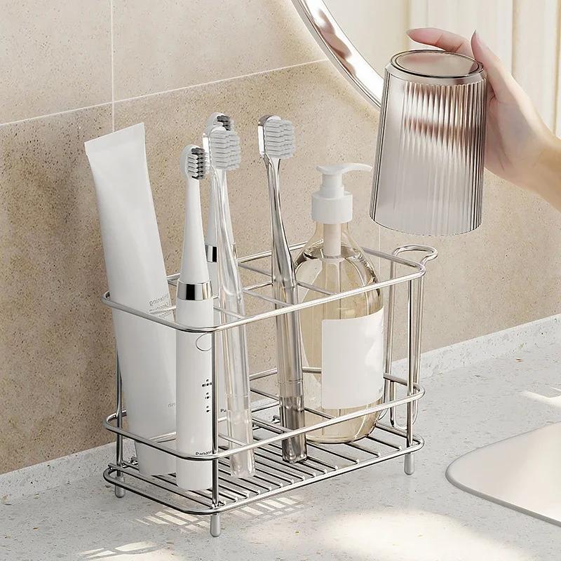 2025Bathroom. Toothbrush holder-stainless steel. Toothpaste holder, used for electric toothbrush holder and storage accessories.