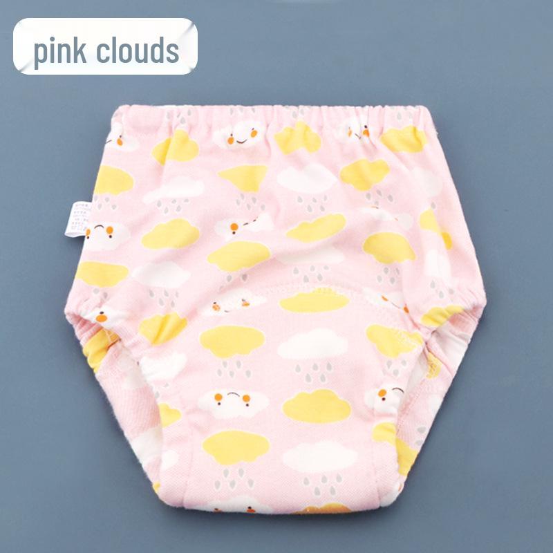 Дышащий шестислойный моющийся детский тканевый подгузник и непромокаемые тренировочные трусики