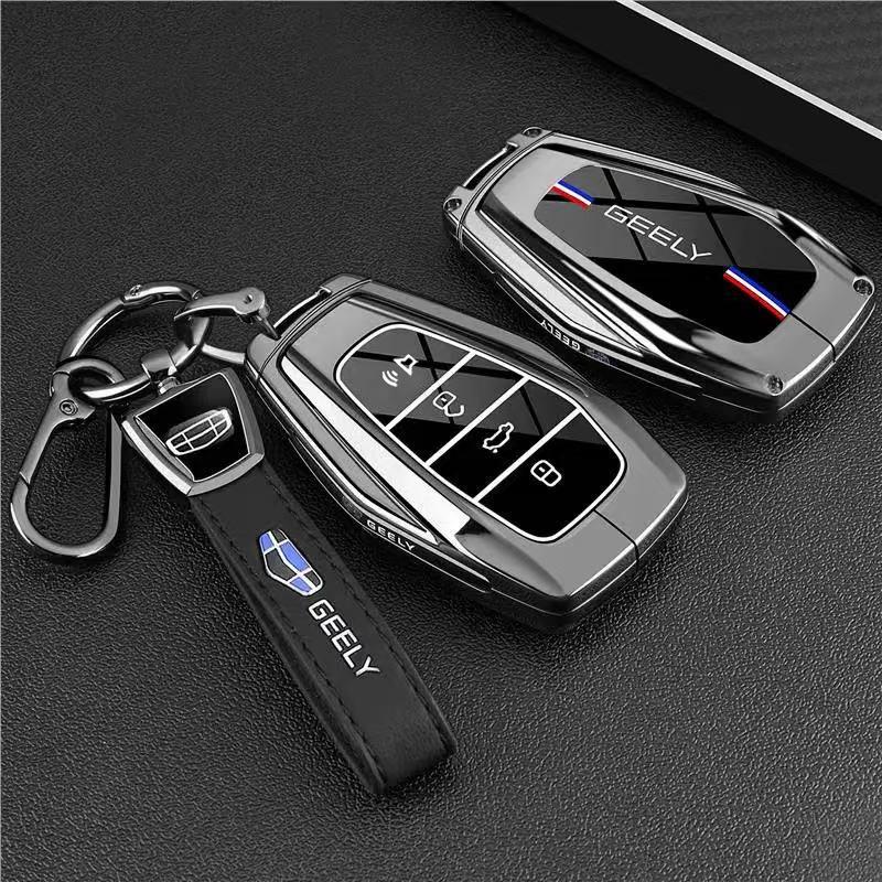 Чехол для ключа Geely Xingrui 2026 и Boyue L 4-го поколения с пряжкой-брелоком