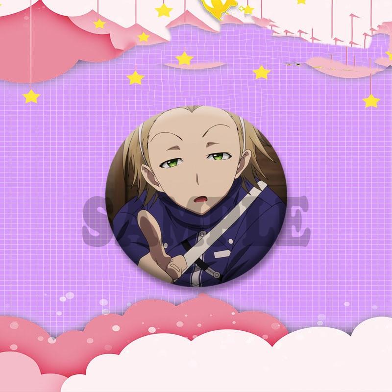 Plunderer Anime Soft Button Pins Licht Bach Jail Murdoch Cartoon Badge Anime Merchandise Round Brooch Bag Clothes Accessories
