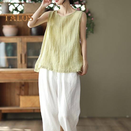 Женский жилет с круглым вырезом без рукавов, однотонные топы на бретелях, однотонный свободный крой, тонкий спортивный жилет, уличная одежда