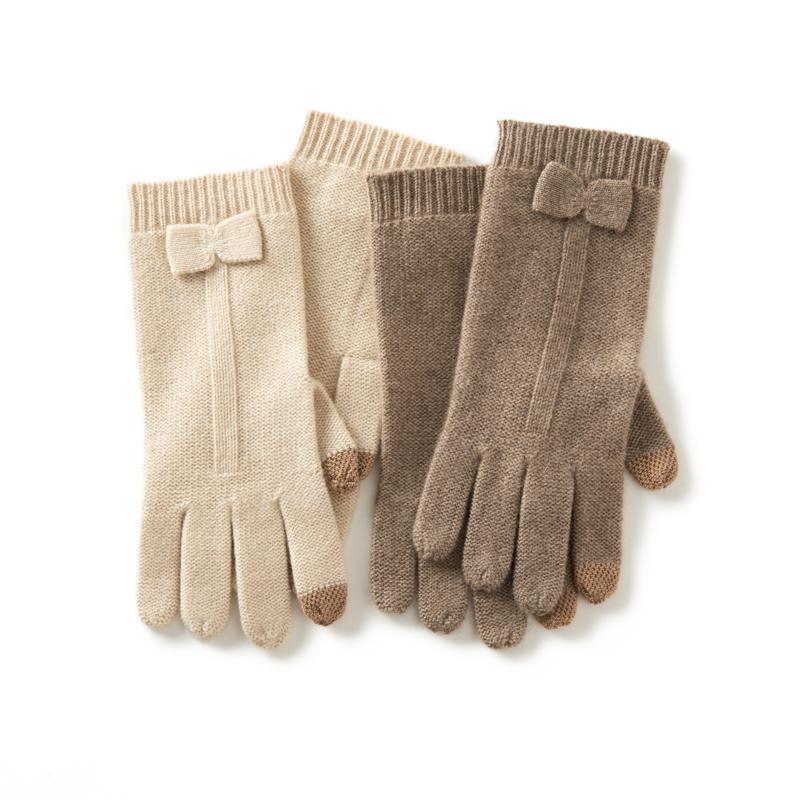 Women's cashmere gloves, Qinghe cashmere, 100% cashmere, autumn and winter gloves, warm, fashionable,