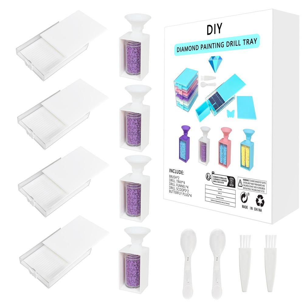 Сделай сам Поделки Дрели Воронка Аксессуары для вышивки крестом Подставка для дрелей Коробка для хранения Инструмент для алмазной мозаики 5D