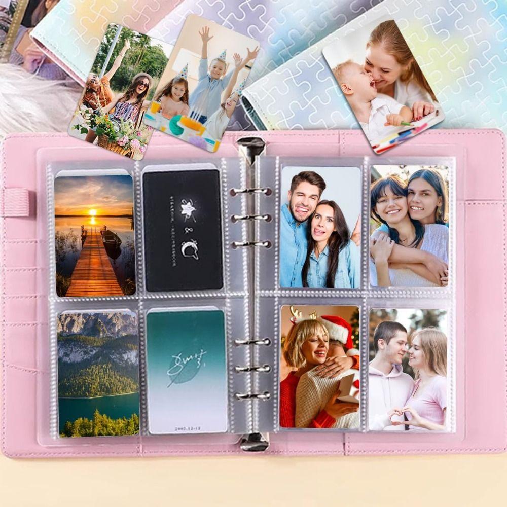 Multi-Pockets Photocard Binder 6 Ring Photo Album Page Binder Pages Inner Page
