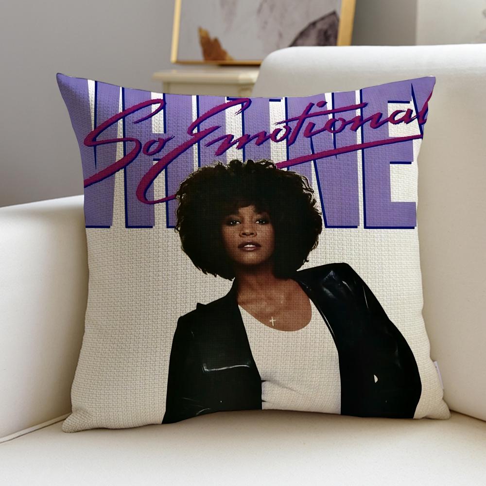Powerful WWhitney HoustonS Cushion Cover Pcs Linen Throw Pillow Covers x x Modern Home Decor