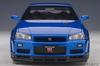 AUTOart Nissan Skyline V Spec II Bayside Blue Finished Product 77408 1/18 GT-R (R34)