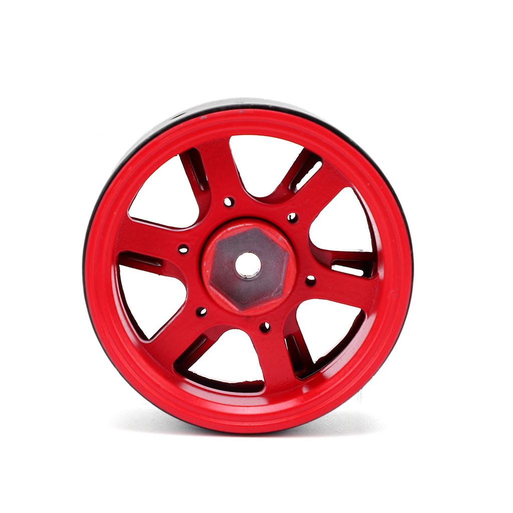 1.9 Inch Metal Wheel Hub for 1 10 SCX10 RC Crawler Durable Upgrade Parts DIY Crawler Car Accessories 12mm Hex Red