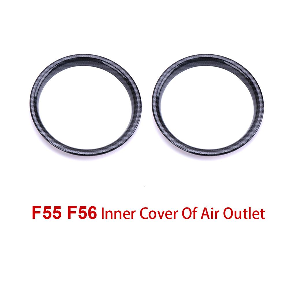 Автомобильное вентиляционное кольцо с кольцом на выходе, чехол из углеродного волокна, корпус, наклейка, декор для Mini Cooper One S JCW F55 F56 F57