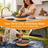 2 Pack Plastic Dishpan With Hook Washing Tub Durable Washing Bin  Kitchen