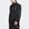 Adidas Striped Logo Sports Jacket Men Jacket Black IA6960