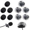 KDSSYFT Lapel Microphone Wind Muff 5pcs Microphone Sponge 5pcs Inner Diameter Inches Intercom Microphone Windshield Hairy Windscreen Windscreen