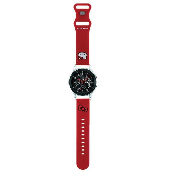 Hello Kitty Universal Strap HKUWLSCHBLR Silicone Kitty Head red/red 22mm