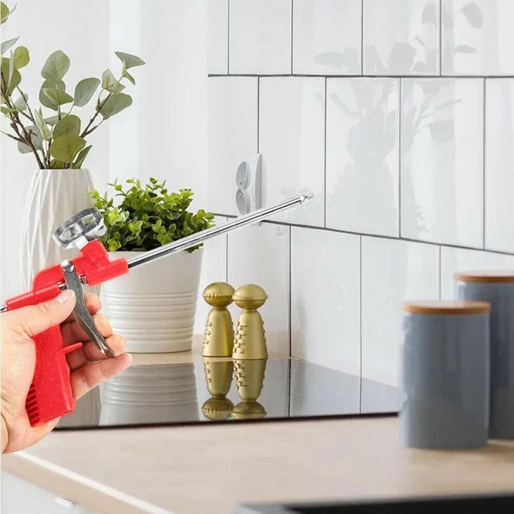 Пистолет-распылитель для расширения пены, струйный клеевой пистолет, металлический полиуретановый триггер, распылитель, насос, инструмент для уплотнения герметика для ремонта дома