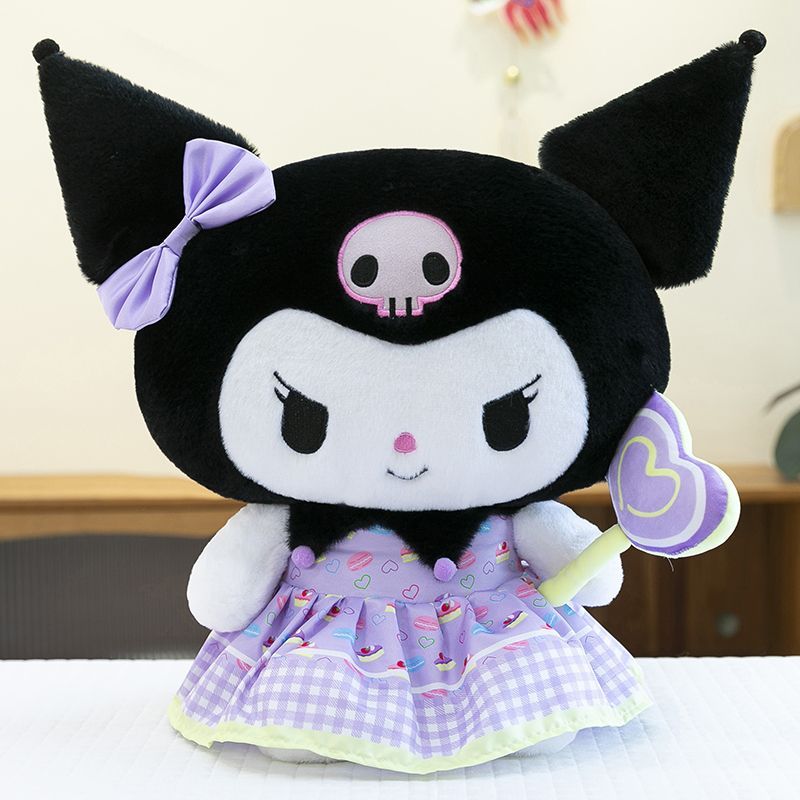 Плюшевая игрушка Sanrio Куроми, Моя Мелоди, Почакко, 40 см, Большой размер, С платьем-леденцом, Сквиши, Мягкая игрушка, Кукла, Для подарка на день рождения