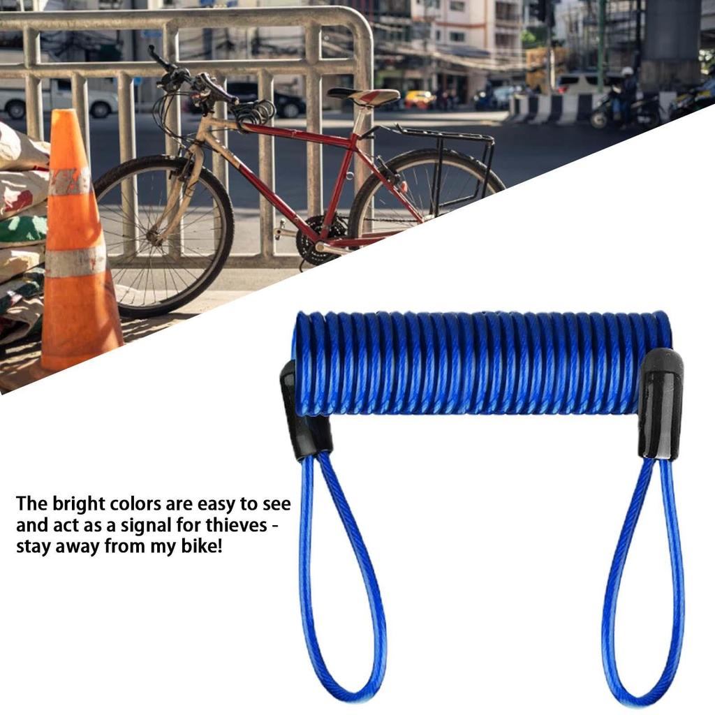 Lock Reminder Cable Motorcycle Reminder Anti-theft Disc Lock Cable for Bike Reminder Disc Lock