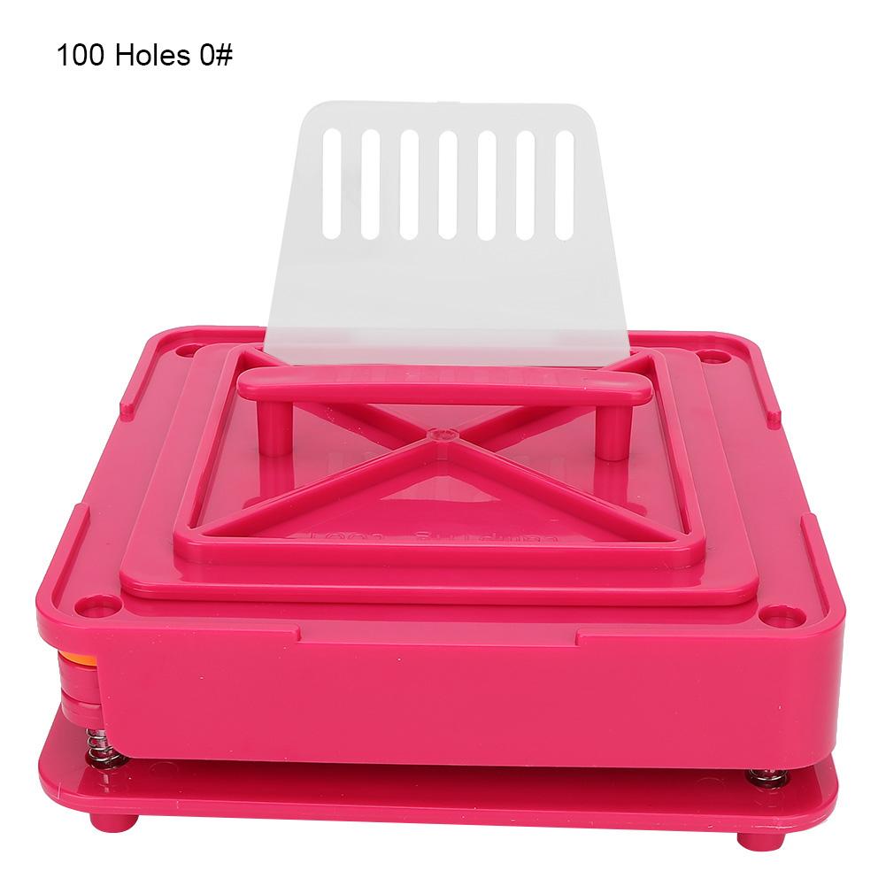 Пластина для наполнения капсул с 100 отверстиями, ручная машина для наполнения капсул порошком, инструмент для размера 0#