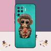 Чехол с обезьяной, гориллой, обезьянкой для Oppo A38 A58 A78 A98 A54 A74 A94 A18 A57 A17 A77 A80 A60 A40 A96 A76 A16 A15 A5 Pro