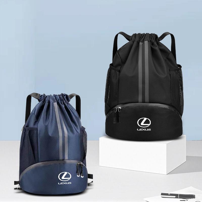 Gym Bag Fitness Backpack Women Men Basketball Backpack Outdoor Training Drawstring Sports Knapsack For Lexus LS LC RZ IS350 ES VH6