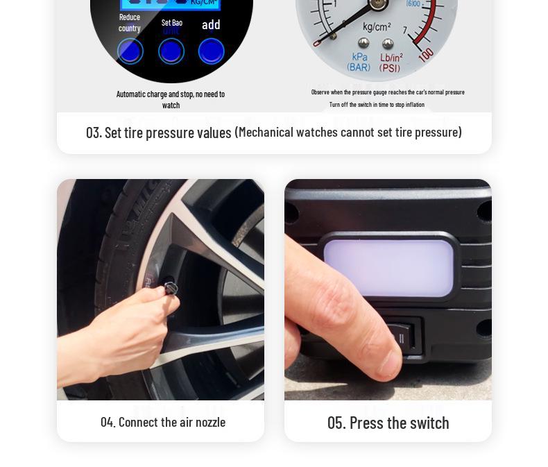 Портативный 12В Электрический Двухцилиндровый Насос для Накачивания Шин