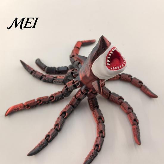 Цифровое Хоррор Искусство Коллекционный 3D Печатный Морской Монстр, Подвижная Игрушка-Спиннер, Пожиратель Глубин Ужасающая Модель Коллекционная, Снятие Стресса